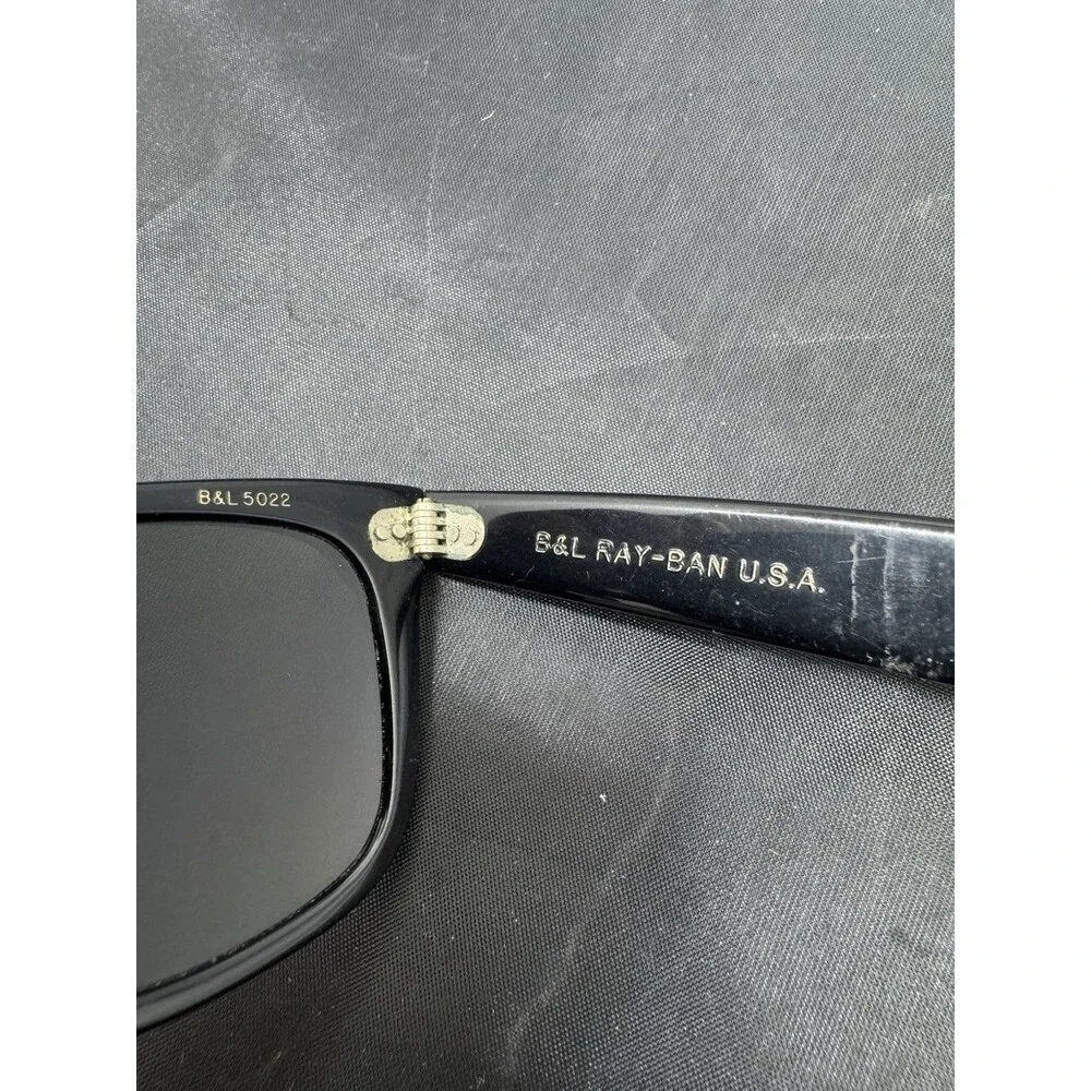 Rare Authentic Vintage Bausch & Lomb Ray-Ban Wayfarer Sunglasses – Black/Blue